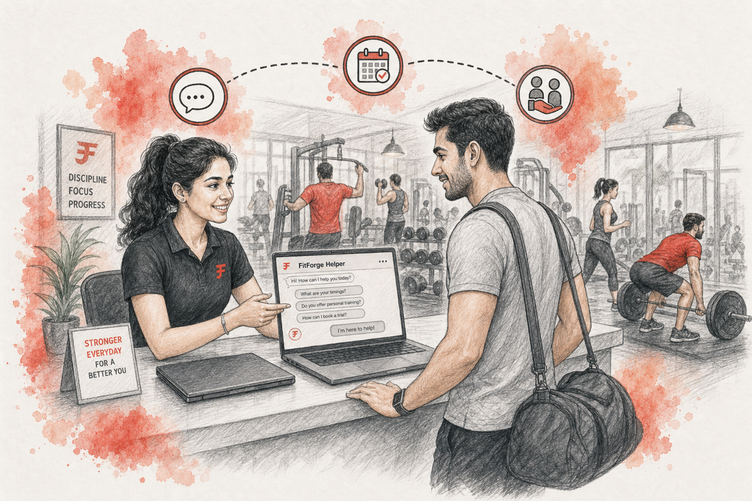 AI Receptionist for Front-Desk Questions and Booking Enquiries